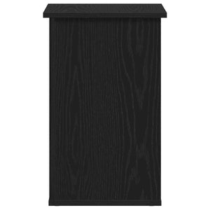 Schwarzer Seitenschrank Eichen-Optik 35x35x55 cm