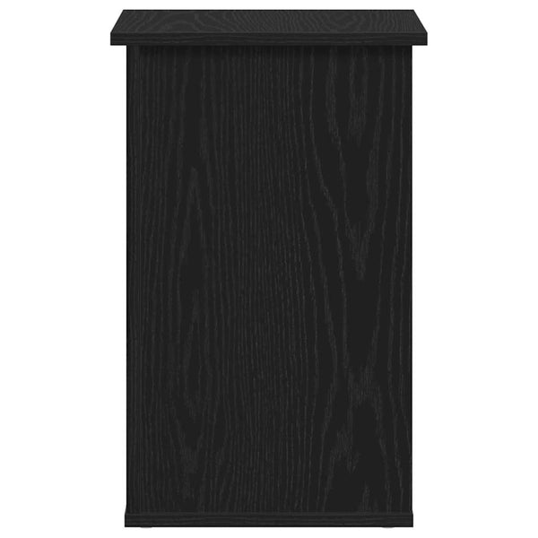 Schwarzer Seitenschrank Eichen-Optik 35x35x55 cm