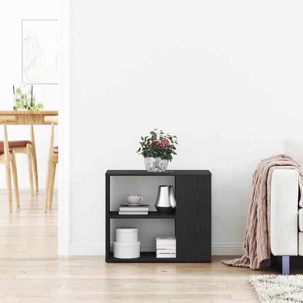 Schwarzes Sideboard Eichenoptik 60cm