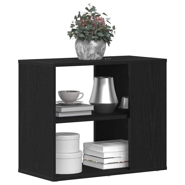 Schwarzes Sideboard Eichenoptik 60cm