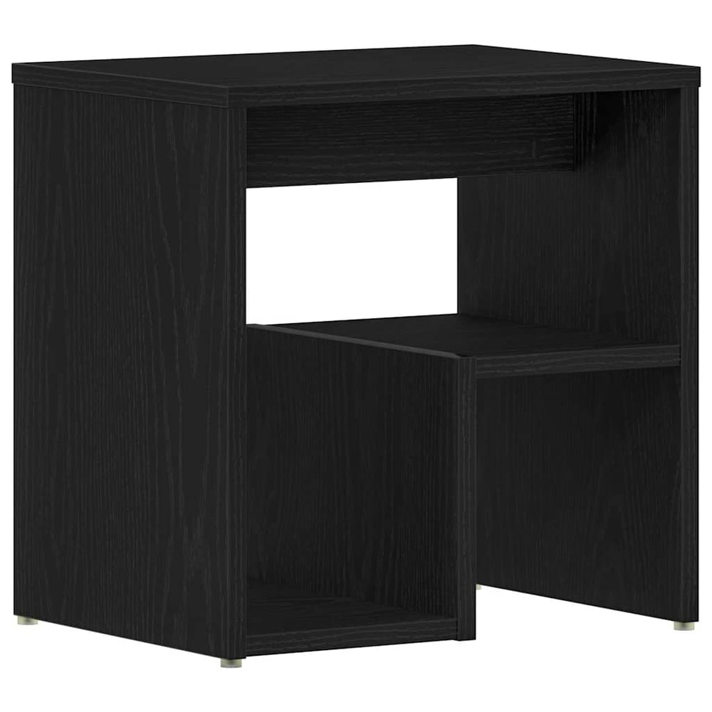 vidaXL Bedside Cabinet Black Oak Look 40 x 30 x 40 cm Engineered Wood
