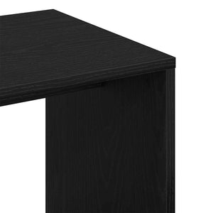 Schwarzer Beistelltisch Eichenoptik 59 cm