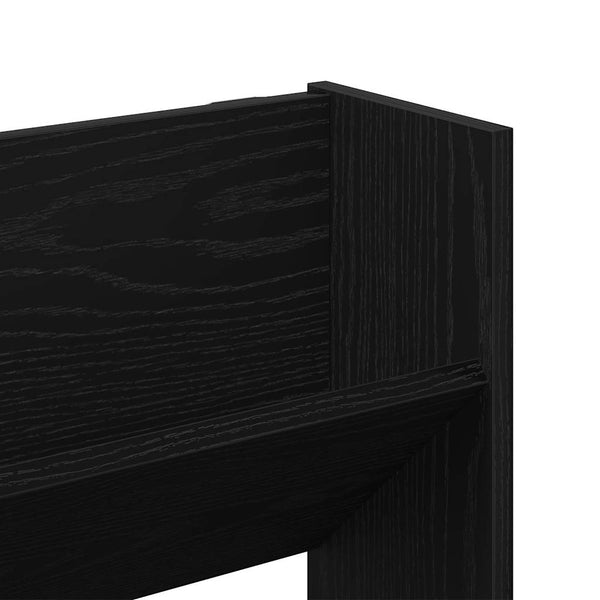 Schuhschrank Schwarz Eichenoptik 80cm