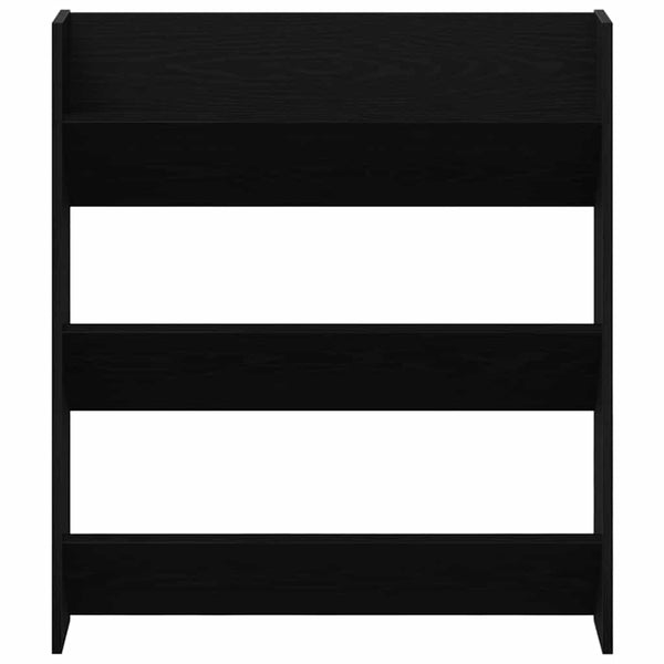 Schuhschrank Schwarz Eichenoptik 80cm