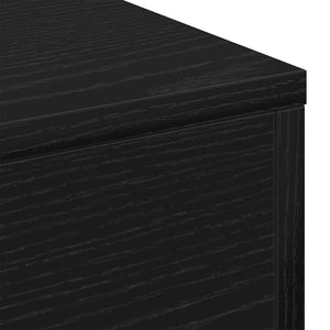 Schwarzer Couchtisch Eichenoptik 96x50 cm