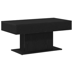 Schwarzer Couchtisch Eichenoptik 96x50 cm