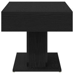Schwarzer Couchtisch Eichenoptik 96x50 cm