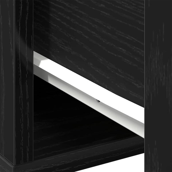 Couchtisch Schwarz Eichenoptik 60x60 cm