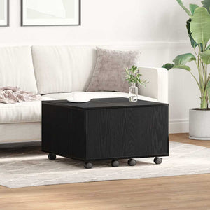 Couchtisch Schwarz Eichenoptik 60x60 cm