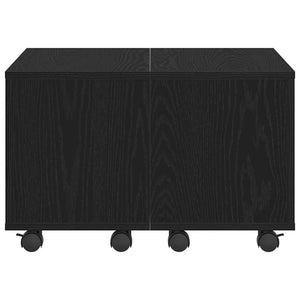 Couchtisch Schwarz Eichenoptik 60x60 cm