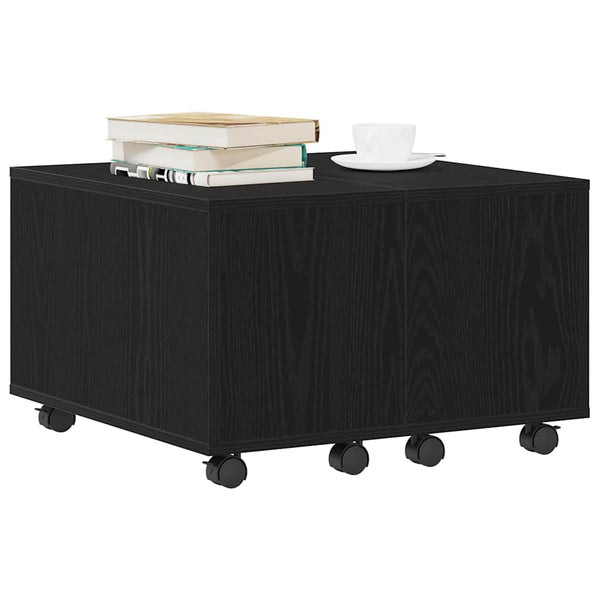 Couchtisch Schwarz Eichenoptik 60x60 cm