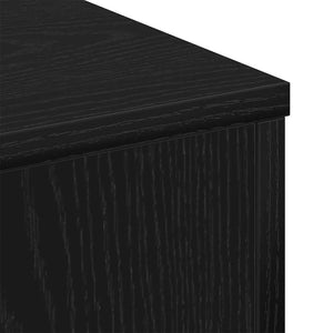 Schwarzer Couchtisch Eichenoptik 60x60 cm