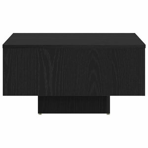 Schwarzer Couchtisch Eichenoptik 60x60 cm