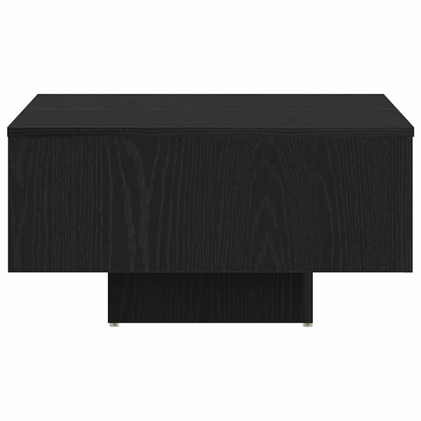 Schwarzer Couchtisch Eichenoptik 60x60 cm