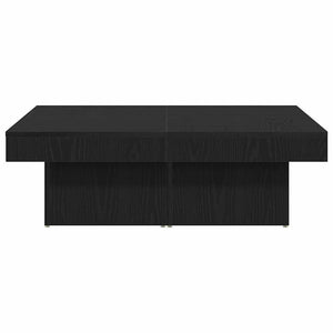 Schwarzer Couchtisch Eichenoptik 90x90 cm