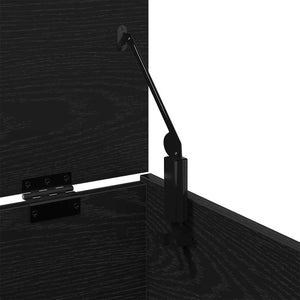 Aufbewahrungsbox Schwarz Eichenoptik 84 cm