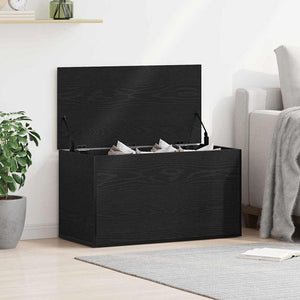 Aufbewahrungsbox Schwarz Eichenoptik 84 cm