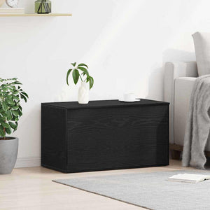 Aufbewahrungsbox Schwarz Eichenoptik 84 cm