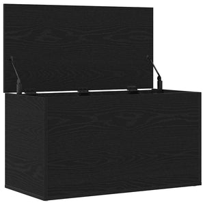 Aufbewahrungsbox Schwarz Eichenoptik 84 cm