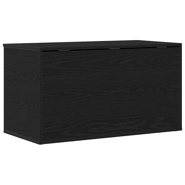 Aufbewahrungsbox Schwarz Eichenoptik 84 cm