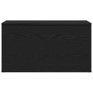Aufbewahrungsbox Schwarz Eichenoptik 84 cm