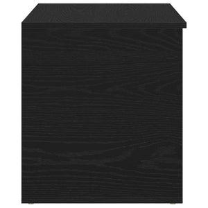 Aufbewahrungsbox Schwarz Eichenoptik 84 cm