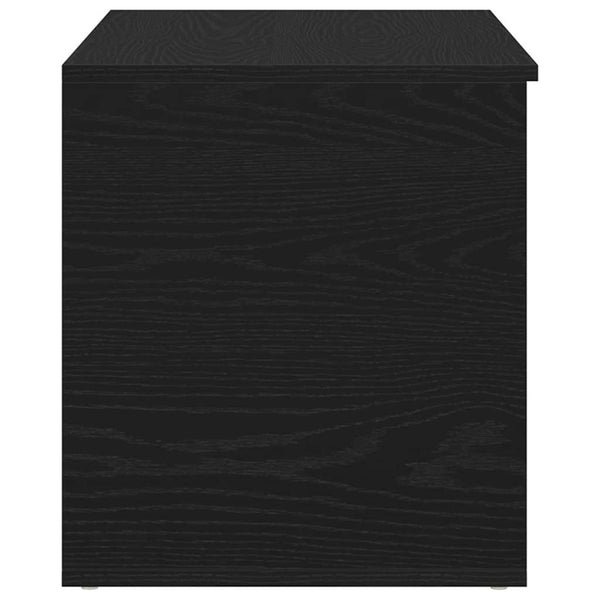 Aufbewahrungsbox Schwarz Eichenoptik 84 cm