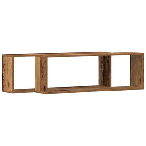 Wandregale 2er Set Altholz 80cm