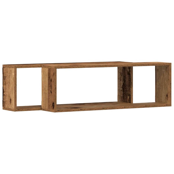 Wandregale 2er Set Altholz 80cm
