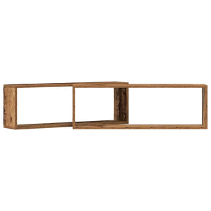 Wandregale 2er Set Altholz 80cm