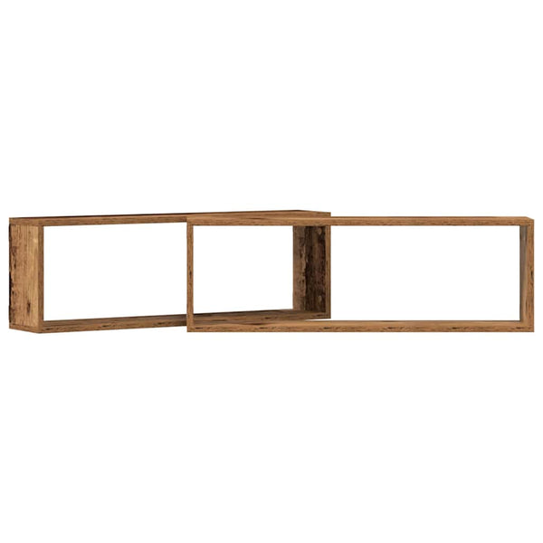 Wandregale 2er Set Altholz 80cm
