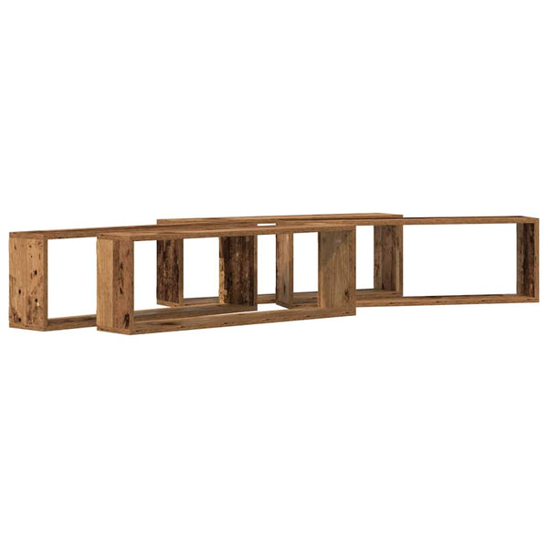 Wandregale 4er Set Altholz
