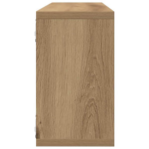 Wandregale Eiche 80cm, 2er Set