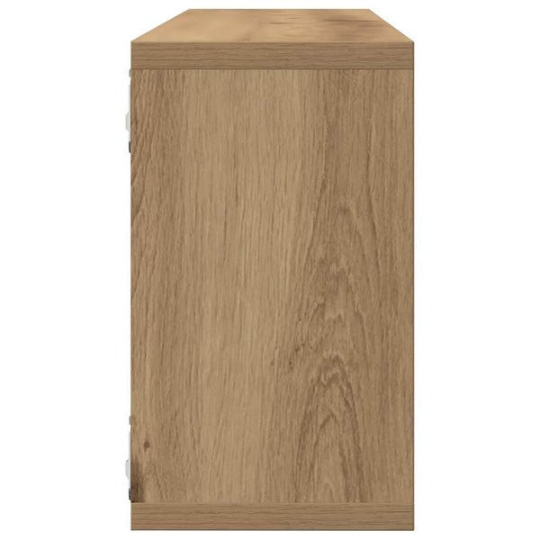 Wandregale Eiche 80cm, 2er Set