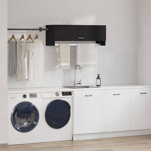 Kleiderschrank Schwarz Eichenoptik 100 cm