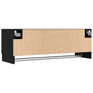 Kleiderschrank Schwarz Eichenoptik 100 cm