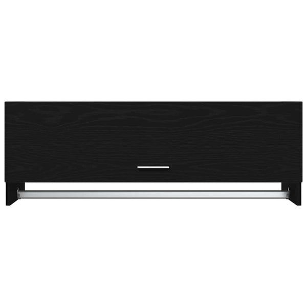 Kleiderschrank Schwarz Eichenoptik 100 cm