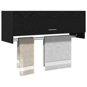 Kleiderschrank Schwarz Eichenoptik 100 cm
