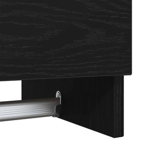 Schwarzer Kleiderschrank Eichenoptik 70 cm