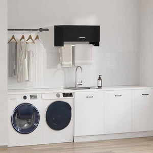 Schwarzer Kleiderschrank Eichenoptik 70 cm