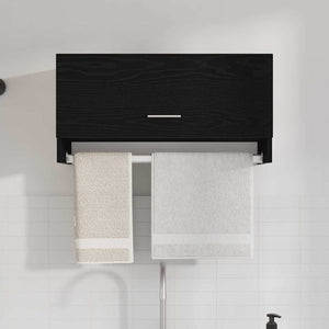 Schwarzer Kleiderschrank Eichenoptik 70 cm