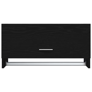 Schwarzer Kleiderschrank Eichenoptik 70 cm