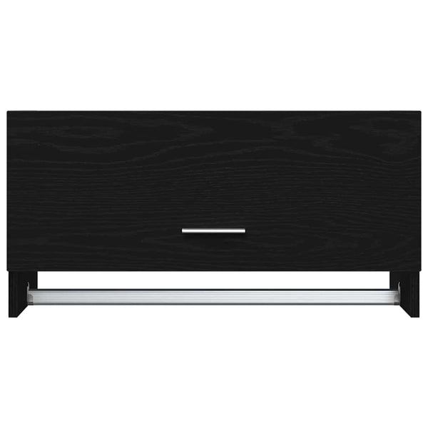 Schwarzer Kleiderschrank Eichenoptik 70 cm