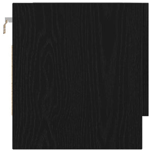 Schwarzer Kleiderschrank Eichenoptik 70 cm