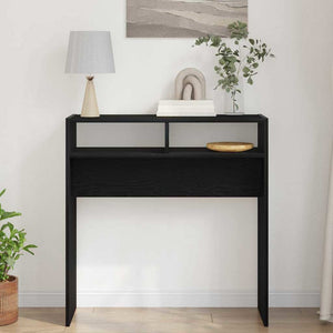 Konsolentisch Schwarz Eichenoptik 78cm