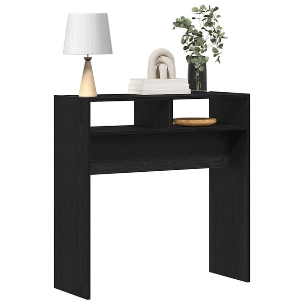 Konsolentisch Schwarz Eichenoptik 78cm