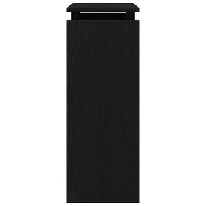 Schwarzer Konsolentisch Eichenoptik 80cm