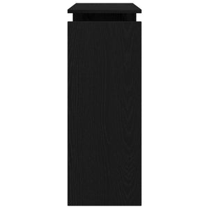 Schwarzer Konsolentisch Eichenoptik 80cm