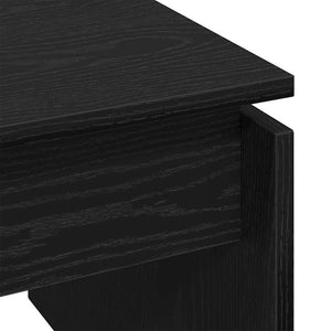 Schwarzer Couchtisch Eichenoptik 68x50 cm