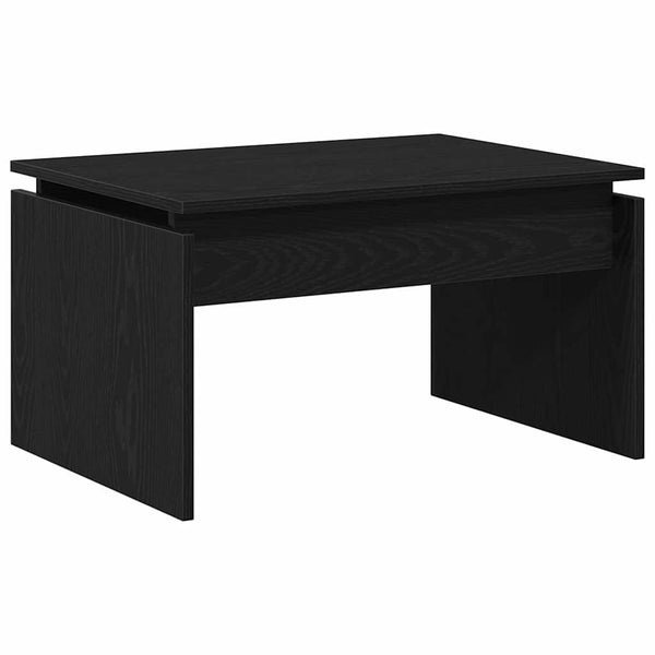 Schwarzer Couchtisch Eichenoptik 68x50 cm